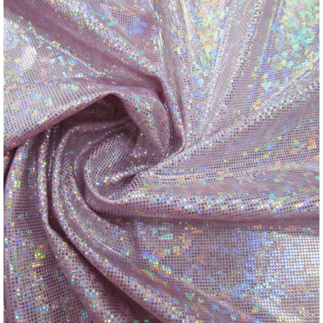 Lycra DISCO ROSE ICE HOLOGRAM